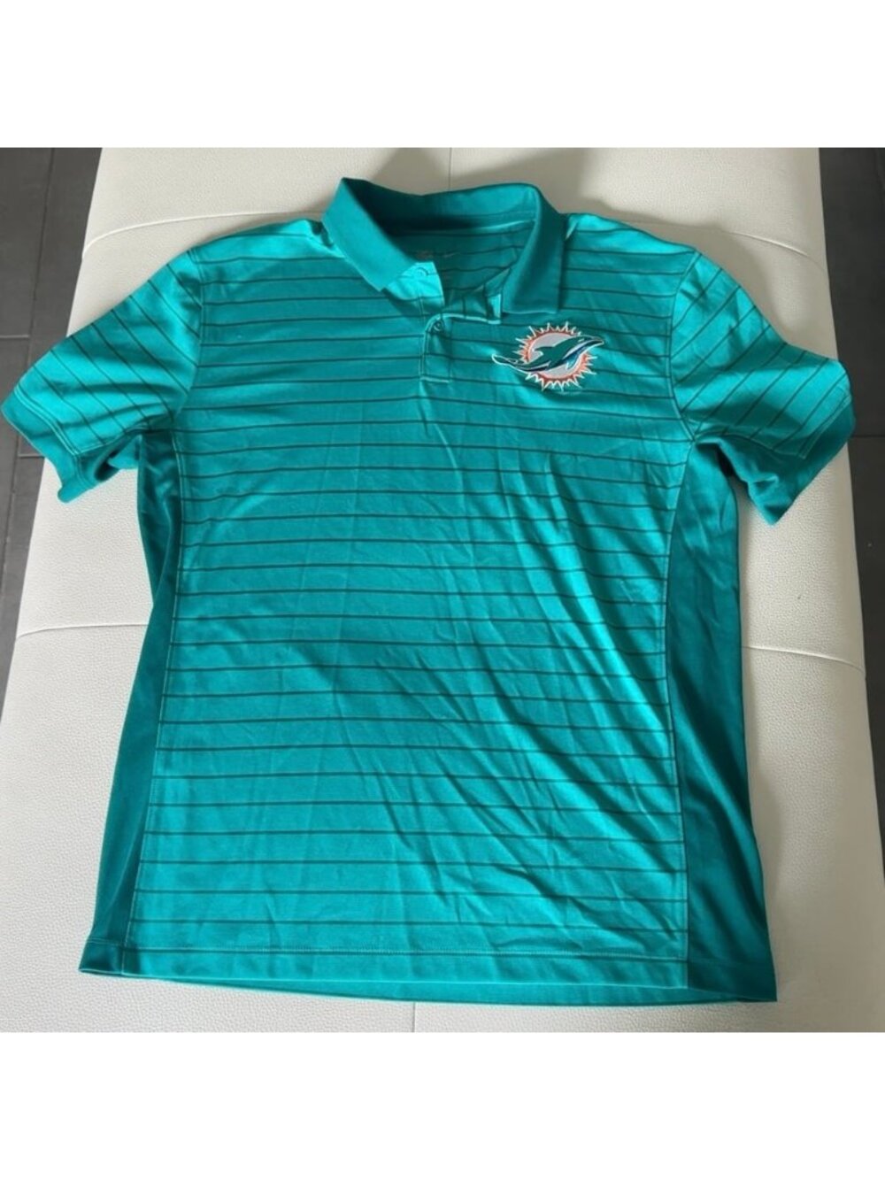 Miami Dolphins Nike NFL Sideline Victory Stripe Polo